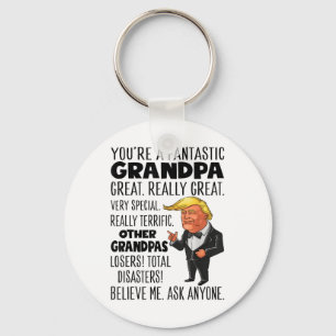 Funny Trump hat einen fantastischen Großvater wirk Schlüsselanhänger