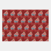 Funny Trump, ich werde zu Weihnachten Zuhause sein Geschenkpapier Set (Vorderseite 3)