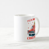 Funny Trump, ich werde zu Weihnachten Zuhause sein Kaffeetasse (VorderseiteRechts)