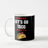 Funny Trump immer Chickens out Meme Let's Go Taco Kaffeetasse (Links)