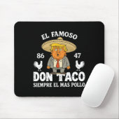 Funny Trump immer Chickens out Meme Let's Go Taco Mousepad (Mit Mouse)