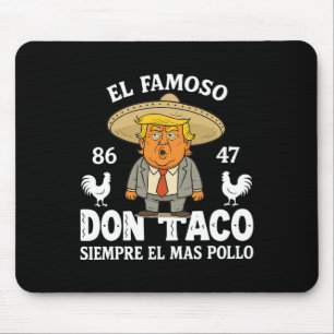 Funny Trump immer Chickens out Meme Let's Go Taco Mousepad