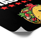 Funny Trump immer Chickens out Meme Let's Go Taco Poster (Ecke)