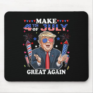 Funny Trump Independence Day macht 4. Juli Grea Mousepad
