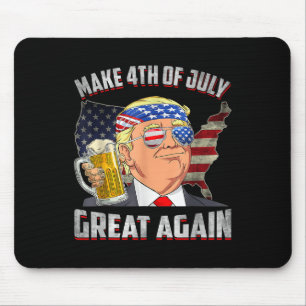 Funny Trump Independence Day macht 4. Juli Grea Mousepad
