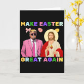 Funny Trump Jesus Christ Make Easter Great Again E Karte (Gelbe Blume)