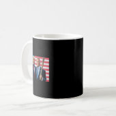 Funny Trump Kennedy Mega Maha Baseball Bat Usa Fla Kaffeetasse (Vorderseite Links)