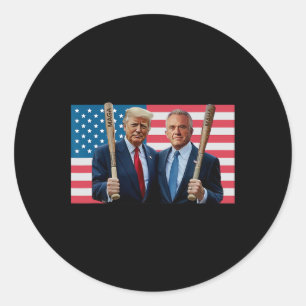 Funny Trump Kennedy Mega Maha Baseball Bat Usa Fla Runder Aufkleber