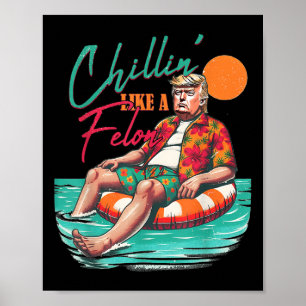 Funny Trump killing wie ein Felon Sommer 2024 Poster