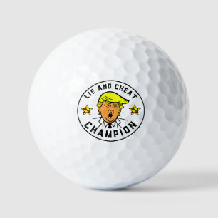 Funny Trump Lie und Cheat Champion Golfball