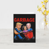 Funny Trump Lover - Zeit, um den Müll auszurotten Karte (Gelbe Blume)