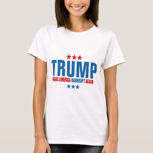 Funny Trump macht Amerika wieder bankrott T-Shirt (Vorderseite)