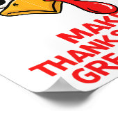 Funny Trump macht Erntedank wieder groß Türkei D Poster (Ecke)