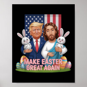 Funny Trump macht Ostern wieder groß Bunny Hunt Eg Poster