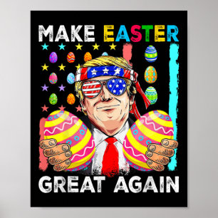 Funny Trump macht Ostern wieder groß Bunny Hunt Eg Poster