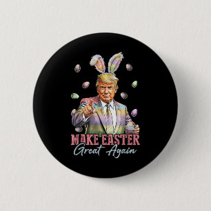 Funny Trump macht Ostern wieder groß Rabbit H Button