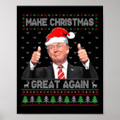 Funny Trump macht Weihnachten wieder großartig, hä Poster (Vorne)