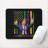 Funny Trump Mardi Gras macht Mardi Gras wieder gro Mousepad (Mit Mouse)