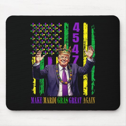 Funny Trump Mardi Gras macht Mardi Gras wieder gro Mousepad (Vorne)