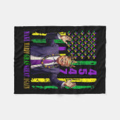 Funny Trump Mardi Gras Make Mardi Gras Great Fleecedecke (Vorderseite (Horizontal))