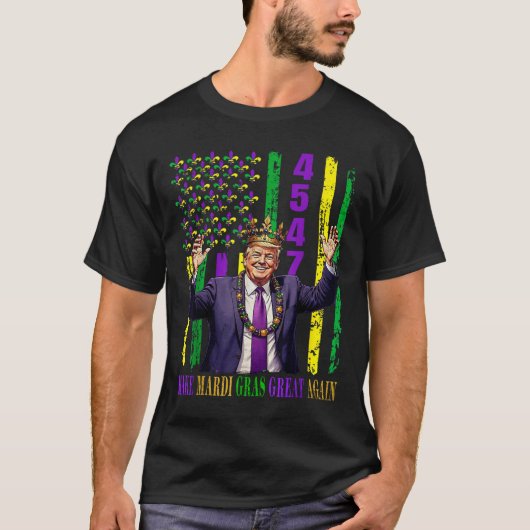 Funny Trump Mardi Gras Make Mardi Gras Great T-Shirt (Vorderseite)