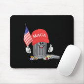Funny Trump Mega Garbage Can Cartoon Charakter Ame Mousepad (Mit Mouse)