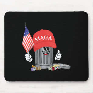 Funny Trump Mega Garbage Can Cartoon Charakter Ame Mousepad
