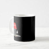 Funny Trump Mega Garge Can Cartoon Character Ameri Kaffeetasse (Vorderseite Links)