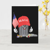 Funny Trump Mega Garge Can Cartoon Character Ameri Karte (Gelbe Blume)