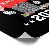 Funny Trump Mega Garge Can Cartoon Character Ameri Poster (Ecke)