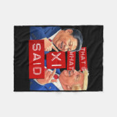 Funny Trump Meme Funny Fleecedecke (Vorderseite (Horizontal))