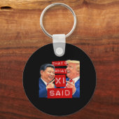 Funny Trump Meme Funny Schlüsselanhänger (Vorderseite)