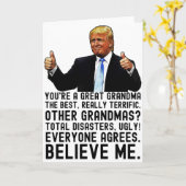 Funny Trump Mother's Day Oma Card Karte (Gelbe Blume)