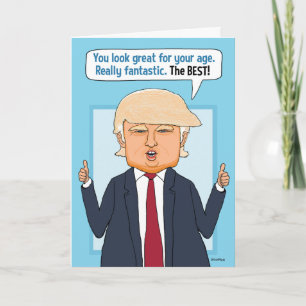 Funny Trump Nicht Fake News zum Geburtstag Karte