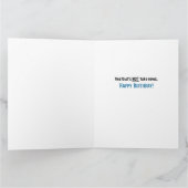 Funny Trump Not Fake Birthday News Karte (Innenseite)