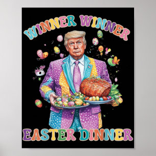 Funny Trump Ostereier Gewinner Osterfest Abendesse Poster