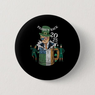 Funny Trump Paddy's Back St Patrick Day Funny Gif Button