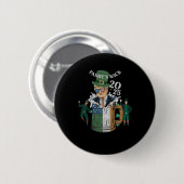 Funny Trump Paddy's Back St Patrick Day Funny Gif Button (Vorne & Hinten)