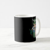 Funny Trump Paddy's Back St Patrick Day Funny Gif Kaffeetasse (VorderseiteRechts)