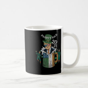 Funny Trump Paddy's Back St Patrick Day Funny Gif Kaffeetasse