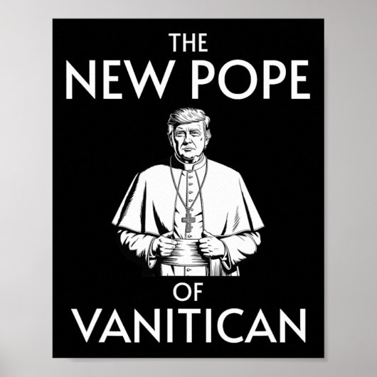 Funny Trump Papst von Vanitican Poster (Vorne)