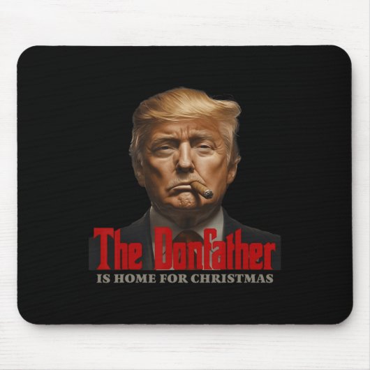 Funny Trump Pate Der Donvater ist Zuhause für Ch Mousepad (Vorne)