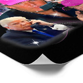 Funny Trump Pink Miss Me Und Trump 2024 nimmt Amer Poster (Ecke)