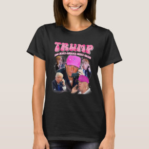 Funny Trump Pink Miss Me Und Trump 2024 nimmt Amer T-Shirt