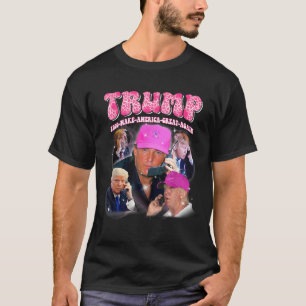 Funny Trump Pink Miss Me Und Trump 2024 nimmt Amer T-Shirt