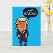 Funny Trump Rentenkarte macht Rentenerwerb großart Karte (Gelbe Blume)