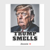 Funny Trump riecht Aufkleber (Blatt)