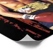 Funny Trump Rocky Boxing Meme Boxer Us Flag Patric Poster (Ecke)