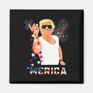 Funny Trump Salz Merica Freiheit 4. Juli Geschenke Magnet