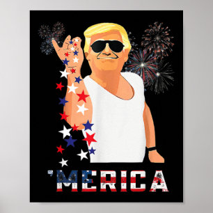 Funny Trump Salz Merica Freiheit 4. Juli Geschenke Poster